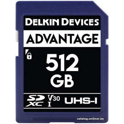 Карта памяти Delkin Devices SDXC Advantage UHS-I 512GB