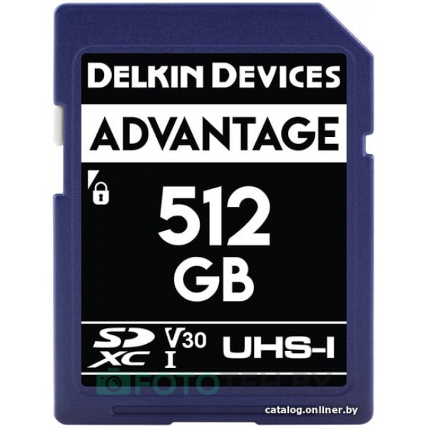 Карта памяти Delkin Devices SDXC Advantage UHS-I 512GB