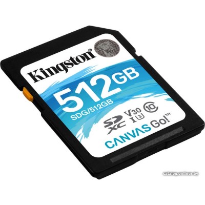 Карта памяти Kingston Canvas Go! SDG/512GB SDXC 512GB