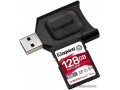Карта памяти Kingston Canvas React Plus SDXC 128GB (с кардридером)