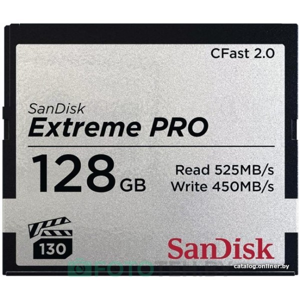 Карта памяти SanDisk Extreme PRO CFast 2.0 SDCFSP-128G-G46D 128GB