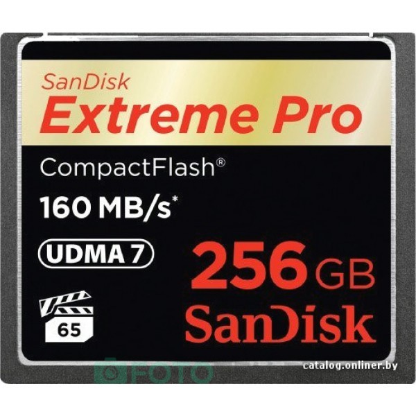 Карта памяти SanDisk Extreme Pro CompactFlash 256GB [SDCFXPS-256G-X46]