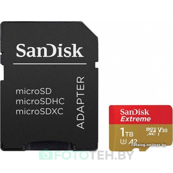 Карта памяти SanDisk Extreme SDSQXA1-1T00-GN6MA 1TB (с адаптером)