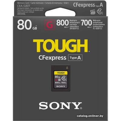 Карта памяти Sony CFexpress Type A CEA-G80T 80GB