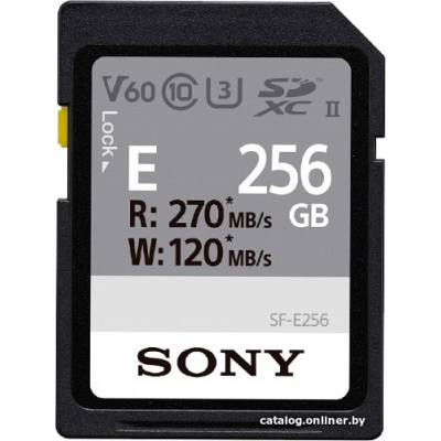 Карта памяти Sony SDXC SF-E256 256GB
