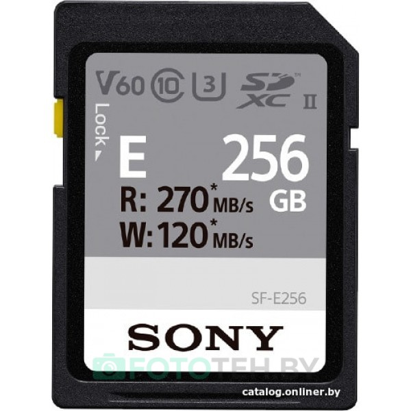 Карта памяти Sony SDXC SF-E256 256GB