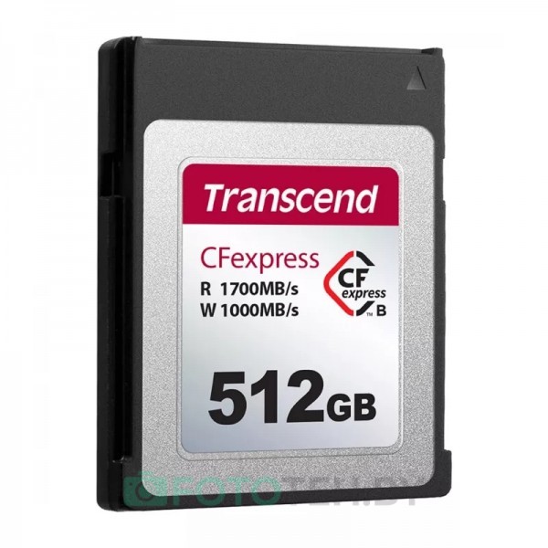 Карта памяти Transcend CFExpress Type B 512GB r/w 1700/1000MB/s TS512GCFE820