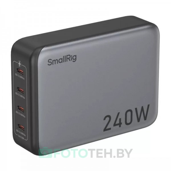 SmallRig 4752 Зарядное устройство для аккумуляторов 240W 4-Port PD (EU Standard)