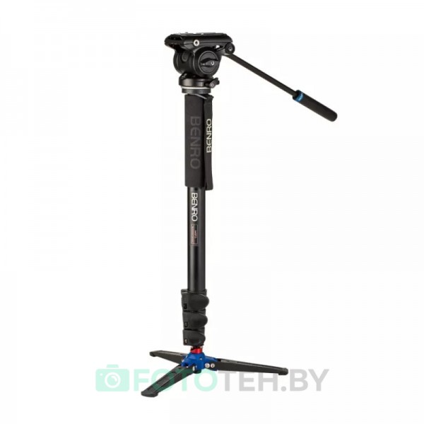 Benro A48FDS4PRO видеомонопод с головой серии 4/4 секционный/зажимы - клипсы/алюминиевый