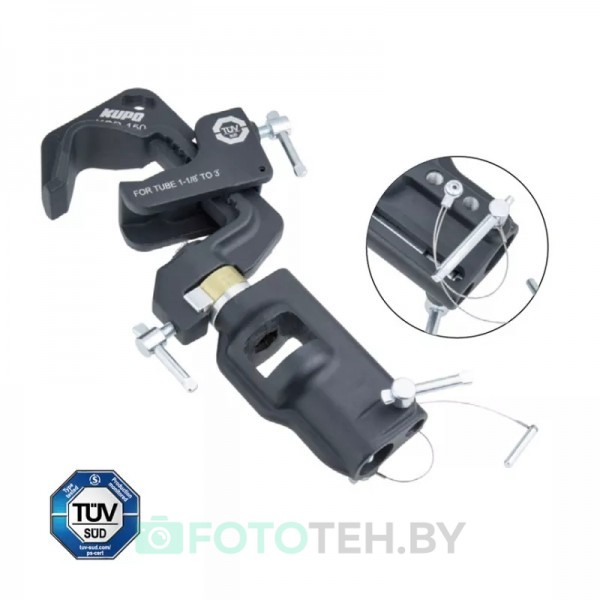 KUPO KCP-150B Swiveling pipe C Clamp w/universal head Держатель-зажим