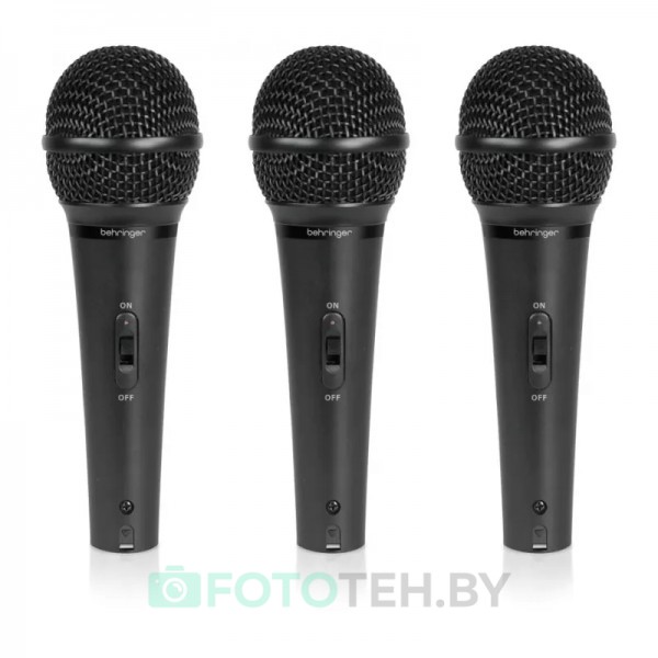 Behringer XM1800S комплект из 3 кардиоидных динамических микрофонов