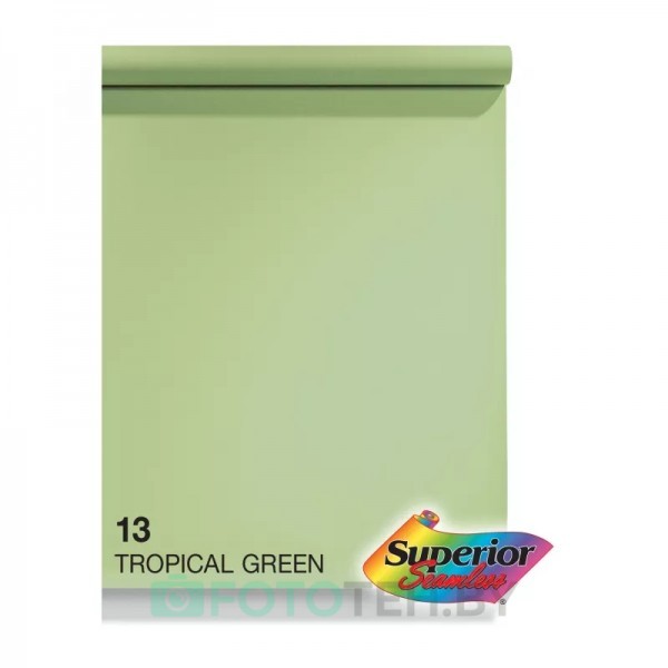 Фон бумажный SuperiorTropicl green 2,72x11m SMLS 13