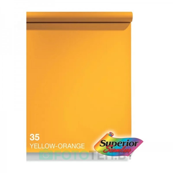 Фон бумажный Superior Yellow-orange 2,72x11m SMLS 35