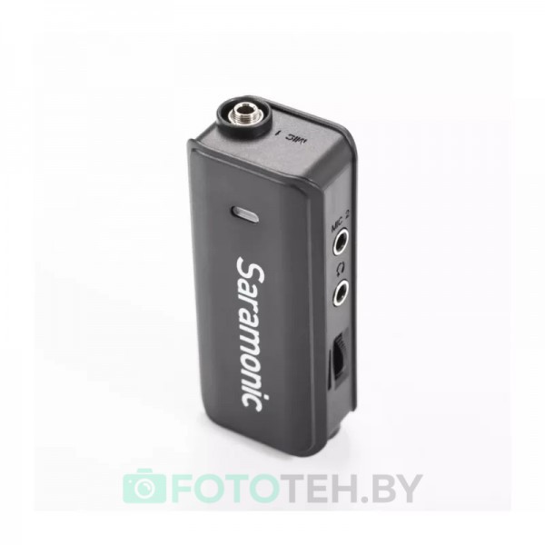 Адаптер Saramonic LavMic с нагрудным микрофоном для камер и смартфонов (2 входа 3,5 мм)