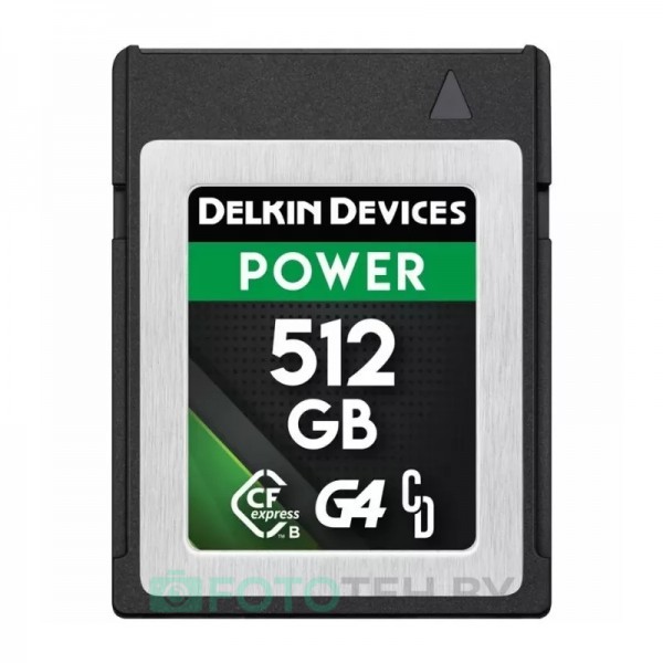 Карта памяти Delkin Devices Power CFexpress Type B G4 512GB 1780/1700Mb/s [DCFXBP512G4]