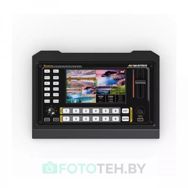 Видеомикшер-стример AVMATRIX Shark S6 компактный 6CH HDMI/SDI
