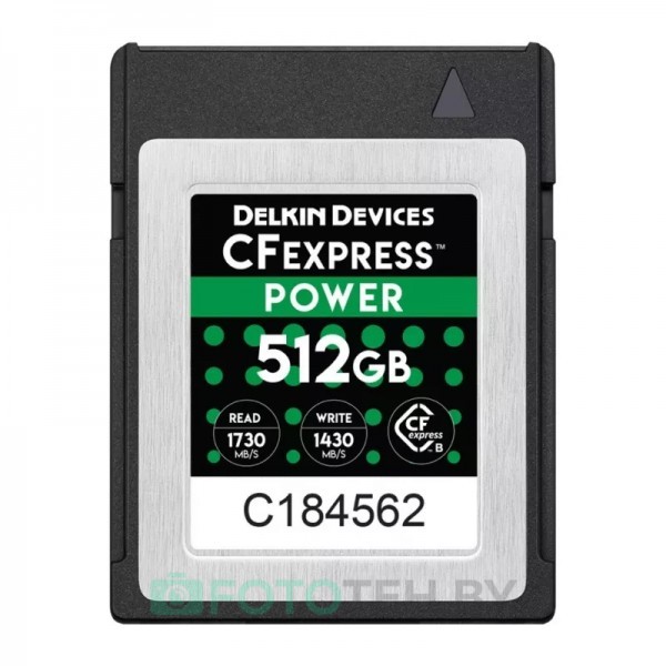 Карта памяти Delkin Devices Power CFexpress 512GB [DCFX1-512]