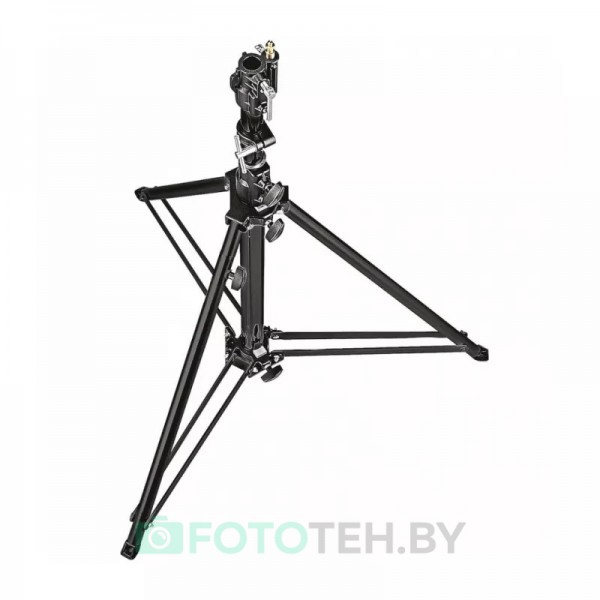 Manfrotto 070BU Стойка алюминиевая с регулируемой ногой черная