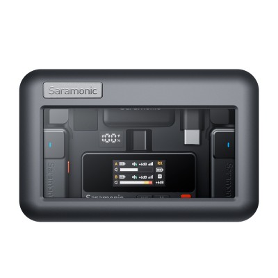Беспроводная система Saramonic Air-01, TX+TX+RX, приемник + 2 передатчика, кейс