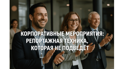 Корпоративные мероприятия: репортажная техника, которая не подведёт