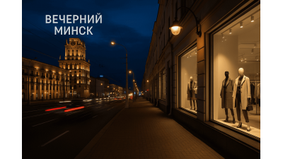 Вечерний Минск: как снимать город и витрины без шума и сма