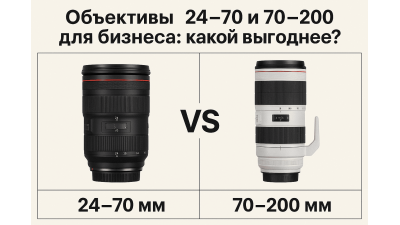 Объективы 24–70 и 70–200 для бизнеса: когда какой выгоднее