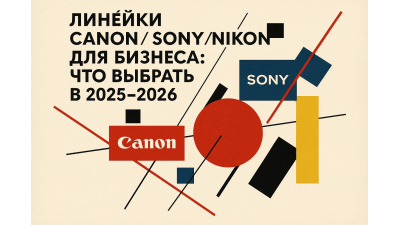 Линейки Canon/Sony/Nikon для бизнеса: что выбрать в 2025–2026