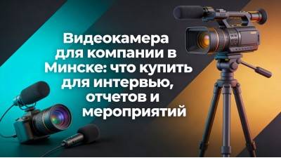 Видеокамера для компании в Минске: что купить для интервью, отчетов и мероприятий