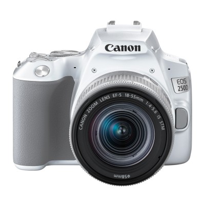 Зеркальный фотоаппарат Canon EOS 250D Kit 18-55 f/4-5.6 IS STM (белый)