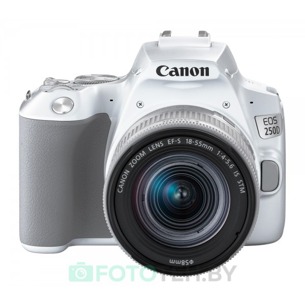 Зеркальный фотоаппаратCanon EOS 250D Kit 18-55 f/4-5.6 IS STM (белый)