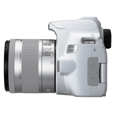 Зеркальный фотоаппарат Canon EOS 250D Kit 18-55 f/4-5.6 IS STM (белый)